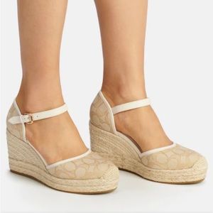 Coach Raine Espadrille In Signature Jacquard